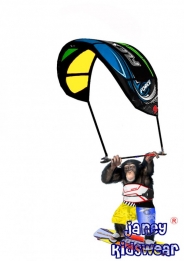 strijkapplicatie aap kitesurfer