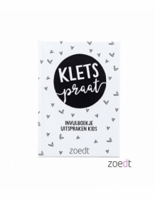 Kletspraat invulboekje Zoedt