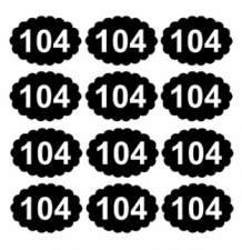 Maatlabel, kledinglabel, strijklabel geschulpt