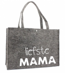 vilten tas met tekst liefste mama