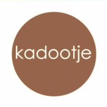 ronde kado sticker kadootje brons