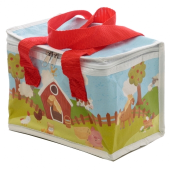 Koeltasje lunchtasje boerderij print