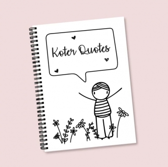 Koter Quote boekje jongen Irmadammekes