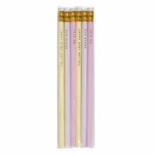Set 6 potloden met quotes