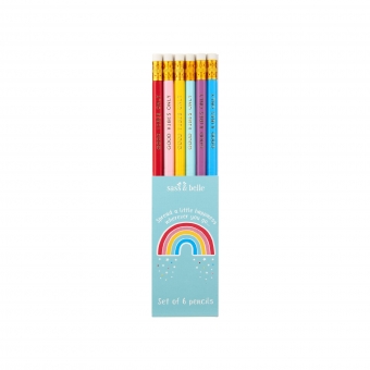 Set 6 potloden regenboog 