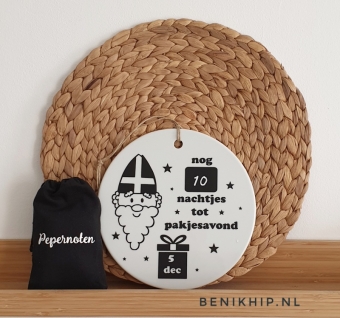 Porseleinen hanger Sinterklaas