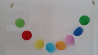 XL confetti zijdevloei rondjes