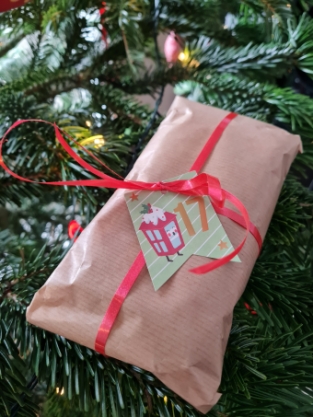 Adventskalender labels 25 stuks