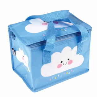 Koeltasje lunchtasje blauw met wolk