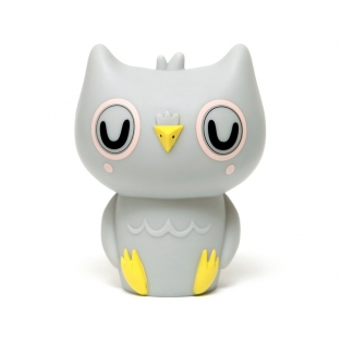Petit Monkey lampje Uil grey