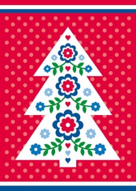 Wenskaart Kerst Boom