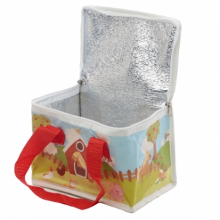 Koeltasje lunchtasje boerderij print